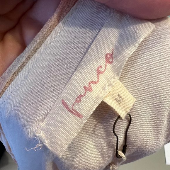 Fanco Tie Dye V-Neck Mini A-Line Dress Mint Orange Size Medium NWT - Picture 10 of 10